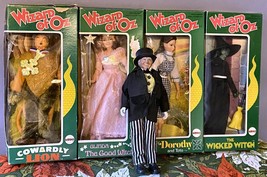 Wizard Of Oz Mego Dolls &amp; Boxes Dorothy Glinda Cowardly Lion Wicked Witch 1974 - £138.90 GBP