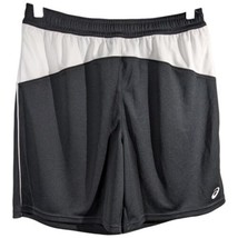 Asics Mens Volleyball Training Shorts Size M Medium Black White X-Over - £19.96 GBP