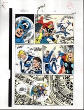 1989 Avengers 301 Marvel color guide art pg: Fantastic Four/Captain America/Thor - £48.36 GBP