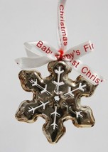 Roman 36772 Babys First Christmas Snowflake Ornament Color Silver image 2