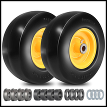 2 Flat Free Tires 11x4.00-5 Lawnmower Husqvarna Z24 RZ4623 Z246 Kubota Z123 - $1,455.61 MXN