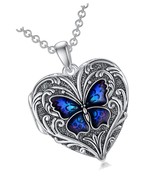 Sunflower Heart Shaped Locket Necklace That Holds - £189.71 GBP