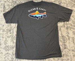 Ocean &amp; Coast T-Shirt Mens 3XLT Fish Fishing Short Sleeve Camp Hiking Ou... - £19.77 GBP
