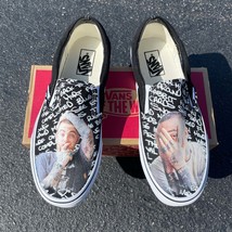 Mac Miller Custom Slip On Vans Sneakers - Men&#39;s And Women&#39;s Shoes - $169.00