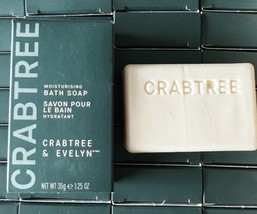 18X Crabtree &amp; Evelyn Moisturizing Bath Soap Bars 1.25 oz Travel Size (18 Bars) - £20.99 GBP