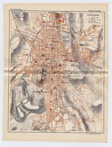 1926 Original Vintage City Map Of SAINT-ETIENNE / RHONE-ALPES / France - £15.47 GBP