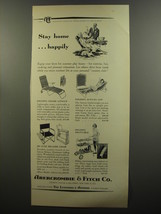 1953 Abercrombie &amp; Fitch Ad - Folding Chaise Lounge; Folding Suntan Cot - £14.62 GBP