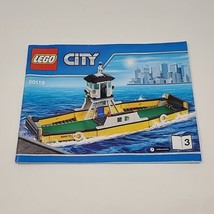 LEGO City #60119 Ferry Instruction Manual #3 Instructions Book #3 - $7.91