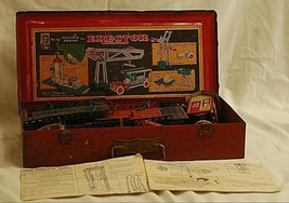 Old Vintage 1940 50s A. C. Gilbert Erector Set No. 6-1/2 Electric Engine Set MCM - £55.38 GBP