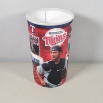 Minnesota Twins Catcher #7 Joe Mauer Drinking Cup Retro Vintage RARE 2008  - £9.19 GBP