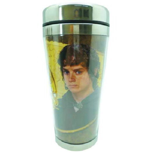 Primary image for The Lord of the Rings Frodo & Sam 16 ounce Metal Full Color Travel Mug NEW BOXED