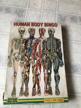 Vintage Human Body Bingo Puzzle , Anatomy Biology Life Science Safari LTD - £27.95 GBP