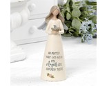 “My Angels Are Already There” Large Angel Holding Bird Nest Angel Figurine - $14.96