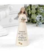 “My Angels Are Already There” Large Angel Holding Bird Nest Angel Figurine - £15.68 GBP