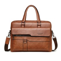 Peaker Men&#39;s Briefcase Bag for Documents Leather   Men&#39;s Business Travel Bag A4  - £104.73 GBP