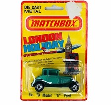 Matchbox Diecast Toy Car Truck Vtg MOC Sealed MB 73 London Model A Ford holiday - £23.32 GBP