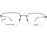 Marchon Eyeglasses Frames FLEXON 606 COFFEE Rectangular Half Rim 54-19-140 - £36.69 GBP