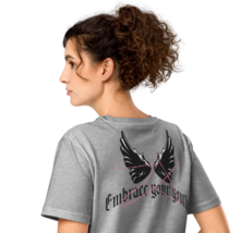 Unisex Organic Mid-Light T-Shirt – Embrace Your Youth (Back Print) - $49.99