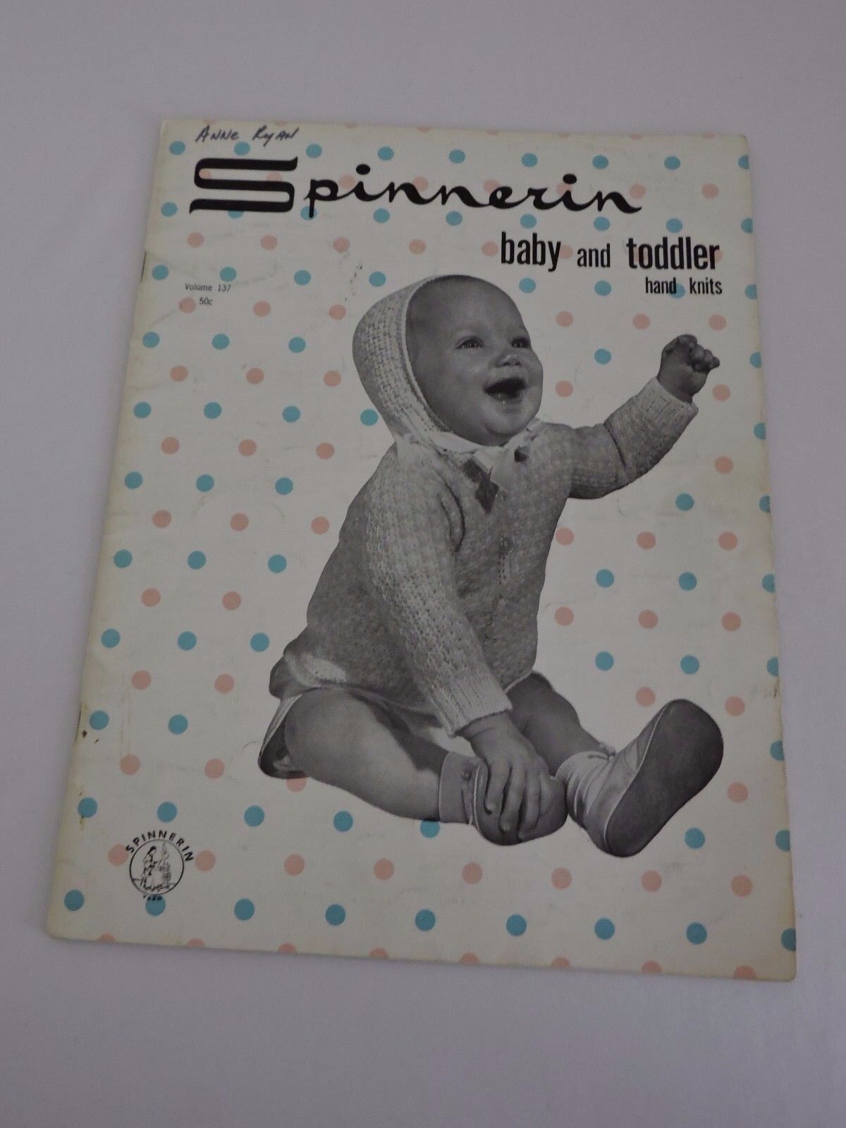 Spinnerin Baby Toddler Hand Knits Vintage Knitting Magazine Patterns Vol 137 Hat - £7.05 GBP