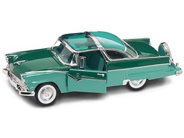 1955 Ford Fairlane Crown Victoria Green 1/18 Diecast Model Car by Road Signatur - £58.54 GBP