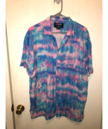 NEW Chubbies Men&#39;s XXL 2XL The Mr. Cool Rayon Tie Dye Sunday Shirt Butto... - $24.74