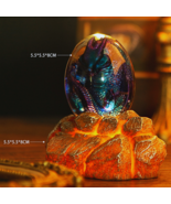 Crystal Dragon Egg - lava, crystal dragon, dragon resin, dragon lamp - $32.83 CAD