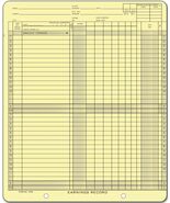 Weekly Earnings Record, 25 Ledgers - $671.76 MXN