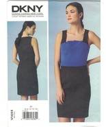 Vogue 1444 DKNY Donna Karan Pleated Fan Front Dress Pattern Choose Size ... - £11.79 GBP