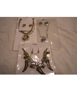 Wholesale LOT Of 3 NEW African style Necklace and Earrings NEW  Great buy - £32.53 GBP
