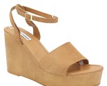 Steve Madden Women Strappy Wooden Wedge Sandals Welsh Size US 11 Camel N... - $39.60