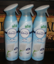 3 Febreze Air Cotton Fresh Allergen Controlled Mist Spray 10.14 Oz Each Can Rare - £22.02 GBP