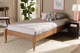Corinne Ash Walnut Twin Size Platform Bed - $4,041.98 MXN