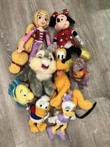 Disney Plush Lot of 8 Minnie, Rapunzel, Thumper, Figment, Dory, Donald, Daisy - £20.64 GBP