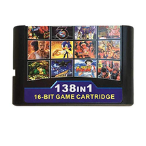 138 in 1 Game Cartridge 16 Bit Game Card for Sega Mega Drive Genesis Con... - £47.54 GBP