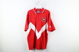 Vtg 90s Starter Mens Large Spell Out Indiana University Basketball Polo Shirt - £43.48 GBP