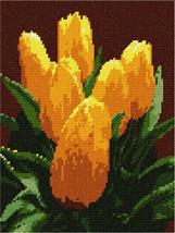 Pepita needlepoint canvas: Bunch Yellow Tulips, 7&quot; x 9&quot; - £38.16 GBP+