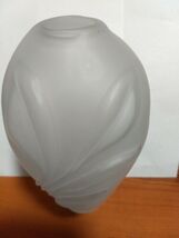 Clear Milky White Vase 6" Tall - $4.94