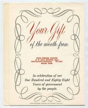 Exxon ENCO Humble Customer Gift Facsimile United States Constitution 1964 - $27.72