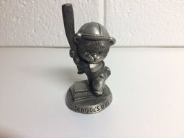 AVON 1984 Pewter Bear Figure - &quot;Schools Out&quot; - $5.00