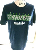 Vintage NFL Seattle Seahawks T-Shirt Medium Graphics Cotton SKU 068-036 - £5.34 GBP