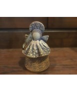 Handmade Mexican Folk Art Clay Terracotta Angel Figurine Vintage - £15.39 GBP