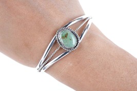 6&quot; Vintage Navajo Sterling/turquoise cuff bracelet - £70.96 GBP