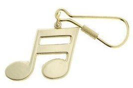 16th Note Keychain - Solid Brass - $8.75