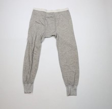 Vtg 70s Streetwear Mens M Distressed Double Wall Wool Blend Thermal Pants USA - £35.14 GBP