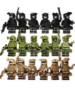 6/18Pcs SWAT Ghost Minifigures Jungle Special Forces Weapon Soldier Mini... - $16.31 CAD+