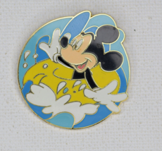 Disney 2002 Cast Lanyard Mickey Mouse Yellow Inner Tube Water Series Pin#13518 - $8.95