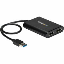StarTech.com USB 3.0 to Dual DisplayPort Adapter 4K 60Hz, DisplayLink Certified, - £123.15 GBP