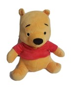 Disney&#39;s Winnie The Pooh Bear Plush Stuffed Toy Disney 10&quot; Red Shirt  - £11.06 GBP