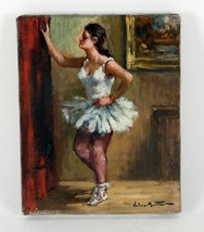 &quot;Ballerina at Rest&quot; by Valera Montana, Oil Painting on Canvas, 10x8 - £909.89 GBP