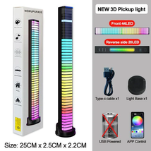 Smart RGB Pickup Lights LED 3D Double Sided Ambient Lamp APP Control Sound - £15.80 GBP+